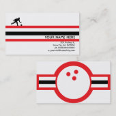 Bowling: Flugstar Visitenkarte (Vorne/Hinten)