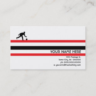 Bowling: Flugstar Visitenkarte