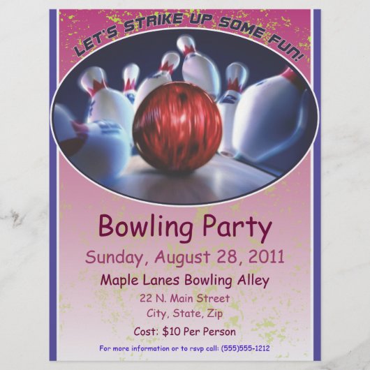 Bowling Flyer (Vorne)