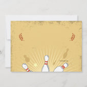 Bowling Foto Einladung zum Geburtstag (Rückseite)