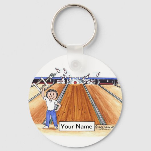 Bowling - Frauen Schlüsselanhänger (Vorderseite)