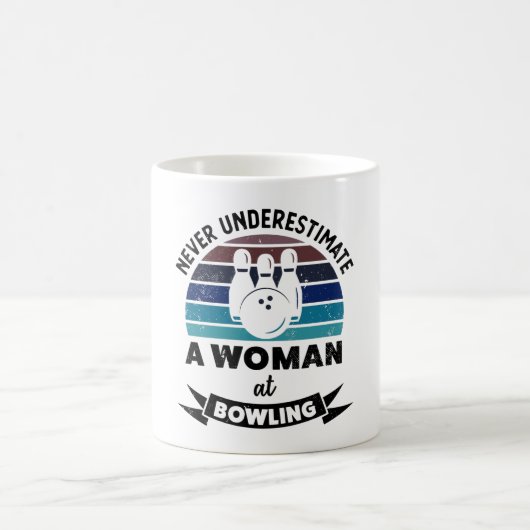 Bowling Funny Bowl Mamas Kaffeetasse (Mittel)