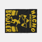 Bowling Funny Nacho Average Bowler Cinco De Mayo M Fleecedecke (Vorderseite (Horizontal))