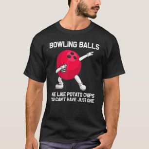 Bowling für Damen und Herren Bowler Spielleinen Sp T-Shirt