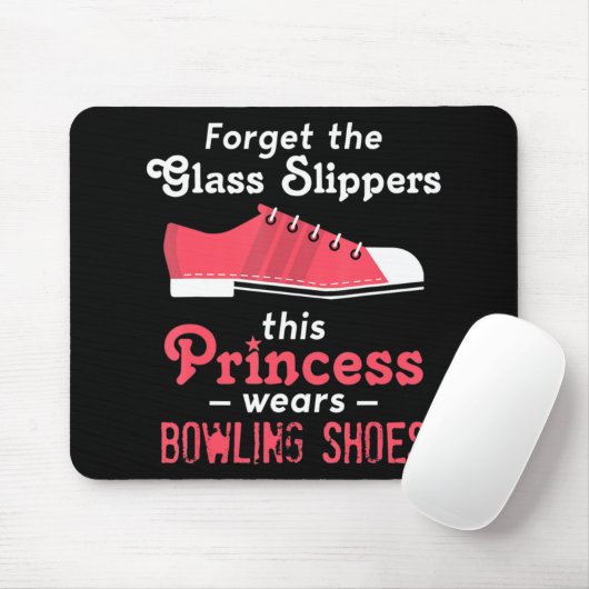 Bowling für Frauen, Ehefrau, Mama oder Mädchen Mousepad (Mit Mouse)