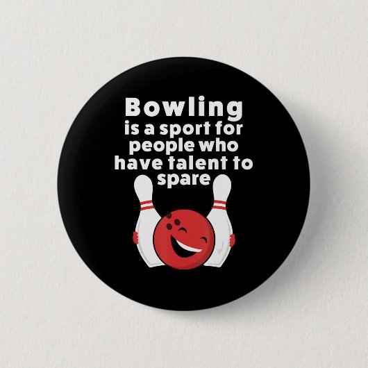 Bowling für Frauen und Kinder Button (Vorderseite)