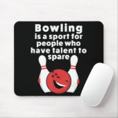 Bowling für Frauen und Kinder Mousepad (Mit Mouse)