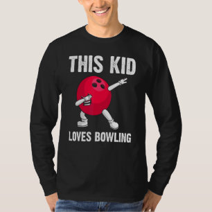 Bowling für Kinder Jungs Boys Bowler Game Lane Pla T-Shirt