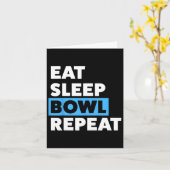 Bowling für Männer oder Vater essen Schlafboxen wi Karte (Gelbe Blume)