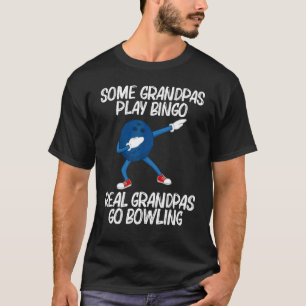 Bowling Für Opa Dabbing Ball Rasenkegel Kerzenhalt T-Shirt