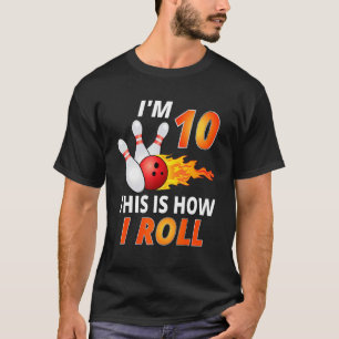 Bowling Geburtstag 10 Jahre Junge Bowler Mädchen K T-Shirt