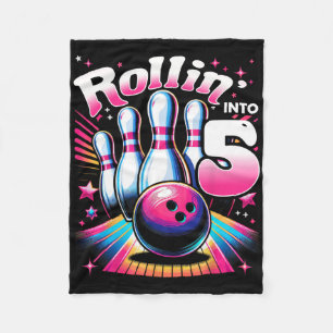 Bowling Geburtstag Rollin Into 5 Party 5. Geburtst Fleecedecke