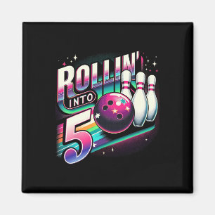 Bowling Geburtstag Rollin Into 5 Party 5. Geburtst Magnet
