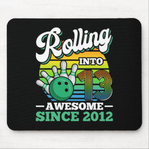 Bowling-Geburtstagsfeier rollt ins 13. Jahr 13. Mousepad