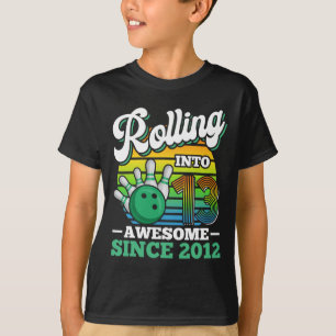 Bowling-Geburtstagsfeier rollt ins 13. Jahr 13. T-Shirt