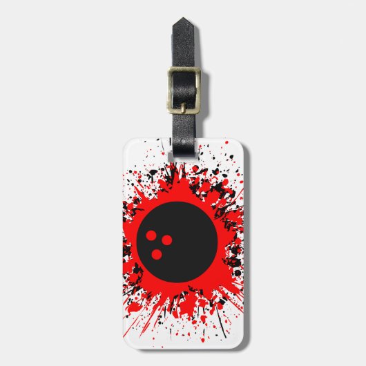 Bowling Gepäckanhänger (Vorderseite vertikal)