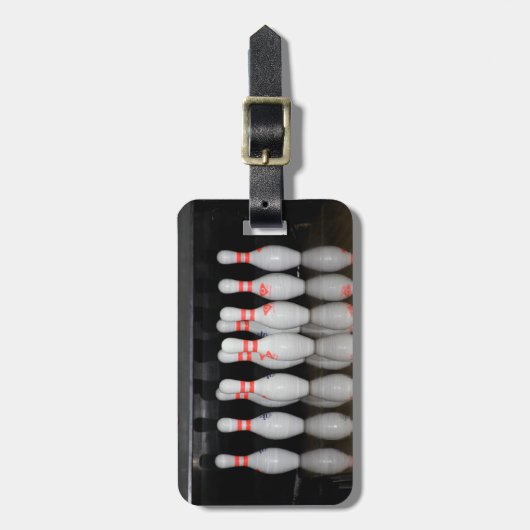 Bowling Gepäckmarke Gepäckanhänger (Vorderseite vertikal)