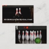 Bowling-Geschäftskarten Visitenkarte (Vorne/Hinten)