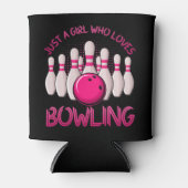 Bowling Geschenk für Mädchen Frauen Bowling Bowler Dosenkühler (Vorderseite)