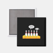 Bowling Geschenke für Männer Funny Bowler Designs  Magnet (Vorderseite/Rückseite)