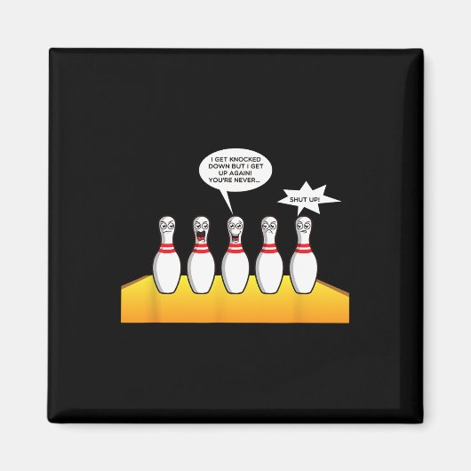 Bowling Geschenke für Männer Funny Bowler Designs  Magnet (Vorne)