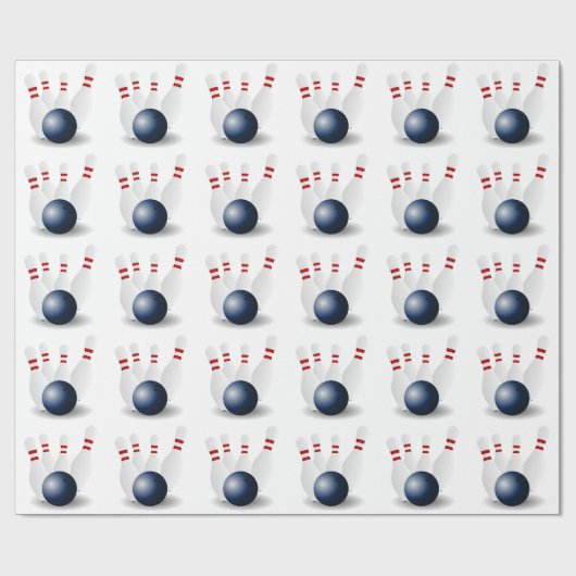 Bowling Geschenkpapier (Flach)