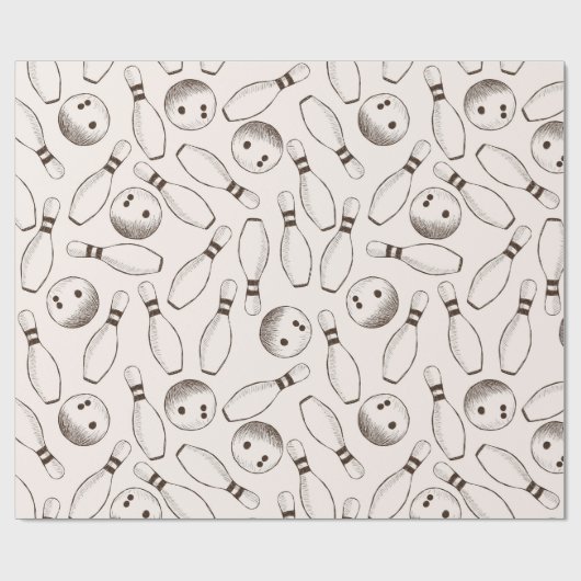 Bowling Geschenkpapier (Flach)