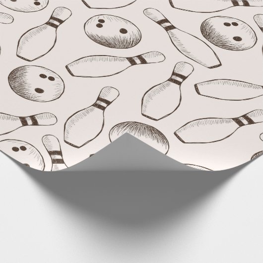 Bowling Geschenkpapier (Ecke)