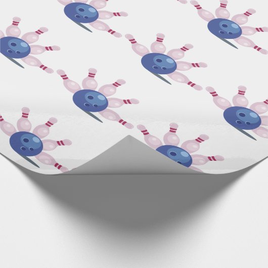 Bowling Geschenkpapier (Ecke)