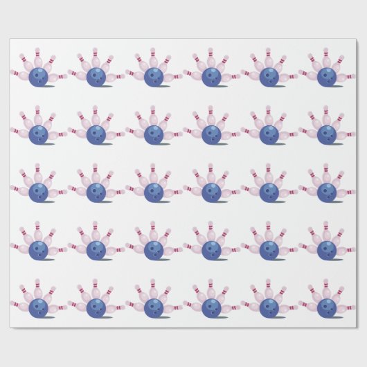 Bowling Geschenkpapier (Flach)