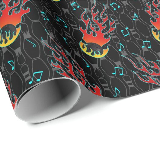 Bowling Geschenkpapier (Rolleneckpunkt)