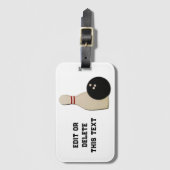 Bowling Gifts Gepäckanhänger (Vorderseite Vertikal)