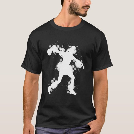 Bowling Girl Ball Pin Bowler Strike Bowling Team B T-Shirt (Vorderseite)