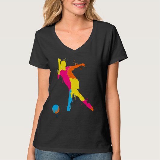 Bowling Girl Ball Pin Bowler Strike Team Bowling A T-Shirt (Vorderseite)