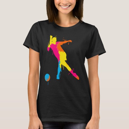 Bowling Girl Ball Pin Bowler Strike Team Bowling A T-Shirt (Vorderseite)