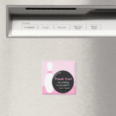 Bowling Girl Birthday Party Danke, Magnet (In Situ (Geschirrspüler))