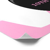 Bowling Girl Birthday Party Poster (Ecke)