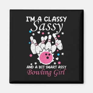 Bowling Girl Cly Sy und ein wenig clever und lusti Magnet
