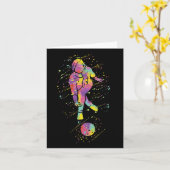 Bowling Girl Karte (Gelbe Blume)