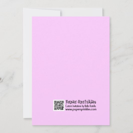 Bowling Girl Party Einladung (Rückseite)