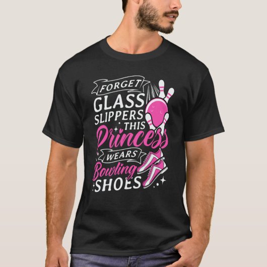 Bowling Girl Princess Pin Bowler Strike Bowling Te T-Shirt (Vorderseite)