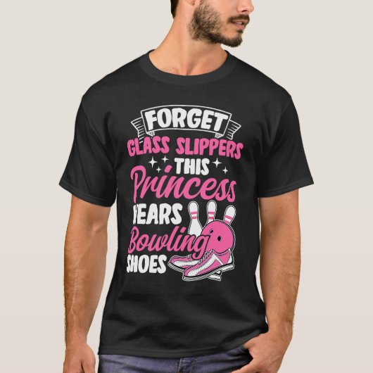Bowling Girl Princess Pin Bowler Strike Team Bowli T-Shirt (Vorderseite)