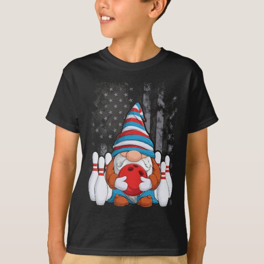Bowling Gnome Bowling Gnomes Funny Gnome Bowling T-Shirt (Vorderseite)