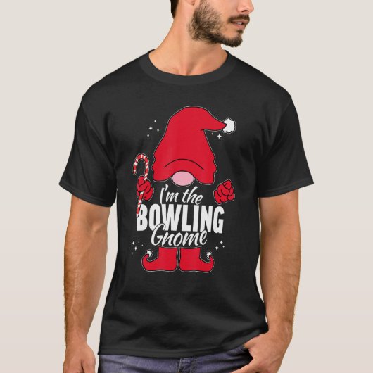 Bowling Gnome Matching Family Group Pictures on Ch T-Shirt (Vorderseite)