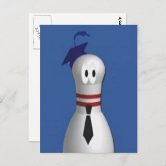 Bowling Grad Postkarte (Vorne/Hinten)