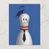 Bowling Grad Postkarte (Vorderseite)