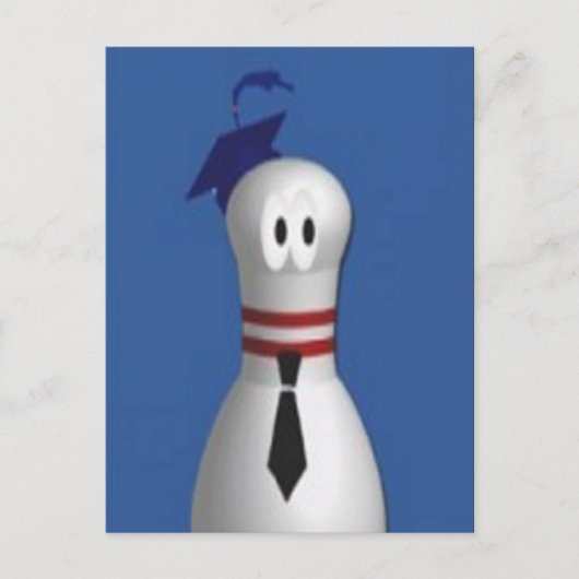 Bowling Grad Postkarte (Vorderseite)
