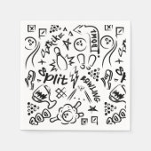 Bowling Graffiti Napkins Serviette (Vorderseite)