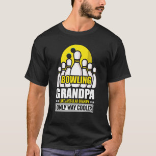 Bowling Grandpa Bowling Schuhe Buttone Großvater T-Shirt