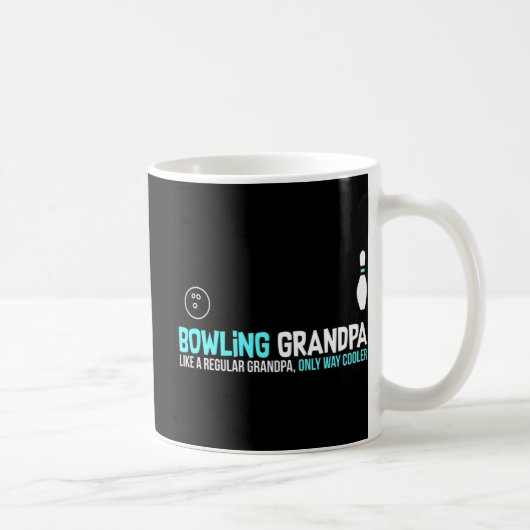 Bowling Grandpa Fun Niedlich League Gift Kaffeetasse (Rechts)